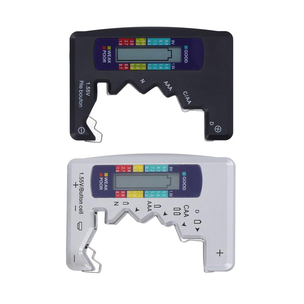 Button Cell Batteries Checker Indicator Digital Battery Tester Sturdy Eco Friendly LCD Screen Compact ABS for Metering