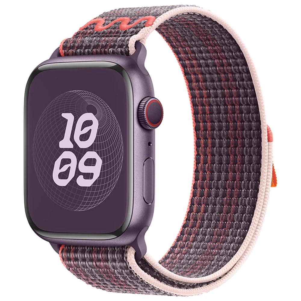 Nylonband für Apple Watch Band 49 mm 44 mm 40 mm 45 mm 41 mm 42 mm 44 45 49 mm Correa Armband iWatch Ultra Serie 7 6 5 3 SE 8 Armband