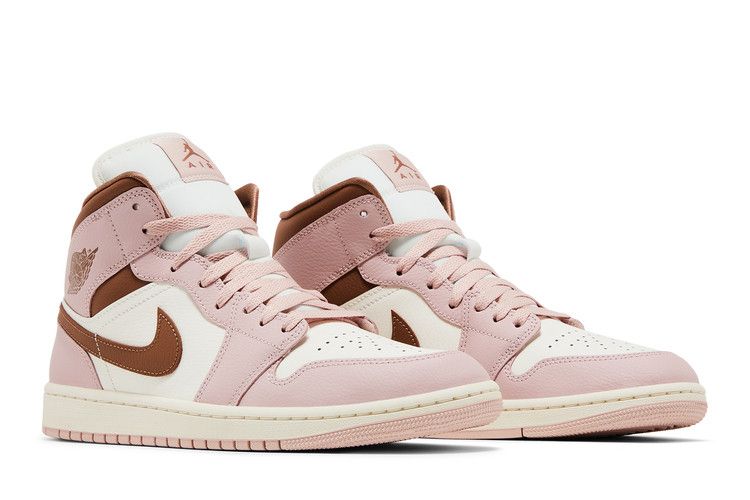 Jordan 1 Mid Pink Oxford Brown (Women's)