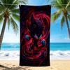 1Pc Dark Sonic Beach Towel Quick Dry Multiuse For Beach Pool Gym Yoga Home Travel Christmas Halloween Xmas Gift L1524