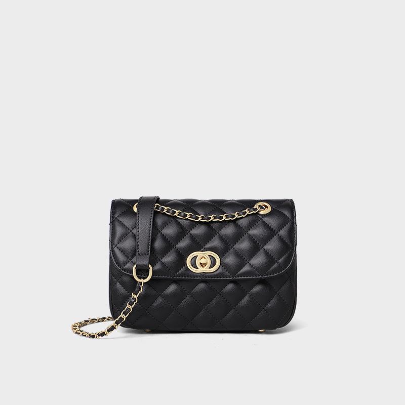 New Chain Crossbody Bag Small Fragrance Style Diamond-shaped High-end Fashion Women's Bag