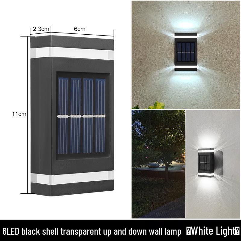 Waterproof Solar Wall Light for Outdoor Courtyard, Villa, Terrace, Garden, and Fence