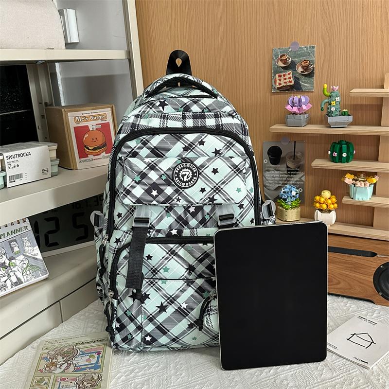 Women's Star Printed Backpack with Coin Purse