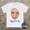 Bjork Iconic Logo Face Snow 90s Graphic Tee : Vintage Style Music T Shirt