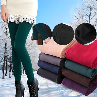 Damen Strumpfhose Elastisch Enganliegend Schlankmachend Po-Lifting High-Waist Design Leggings Dick Lässig Yogahose