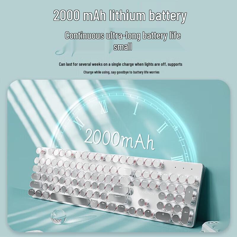 EWEADN V30 Retro Steampunk Mechanical Keyboard