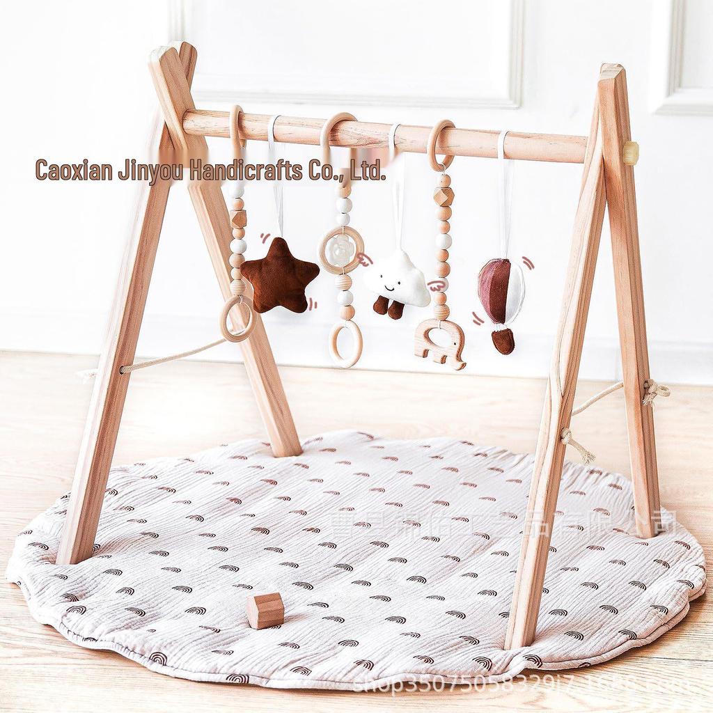 Solid Wood Baby Gym Frame - Children's Room Decor & Play Props