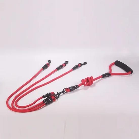 Pet Dog Leash Nylon Rope Double Dual Two Heads Dogs Leash 2 Way Coupler Walk Two and More Dogs Collars Harness Leads Dog Leashes
