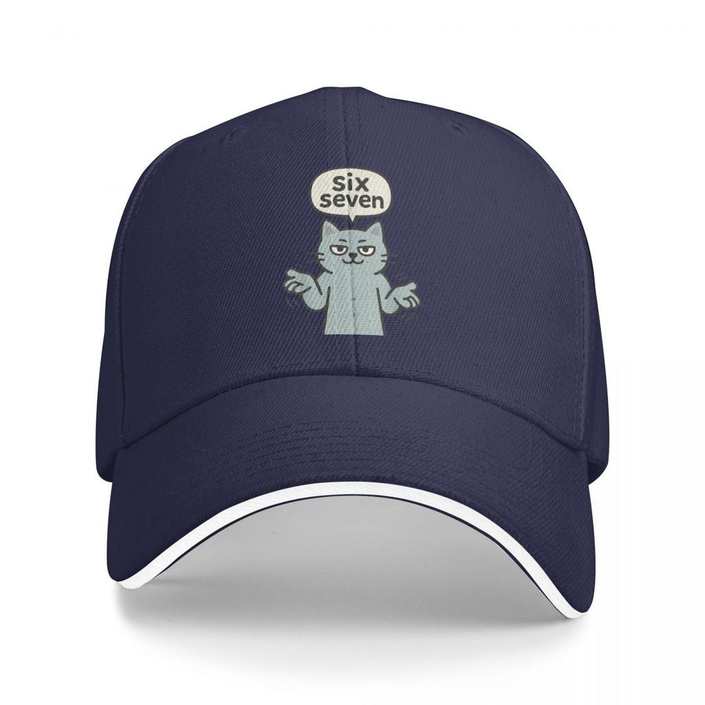 Baseball Caps 67 Funny Cat Six Seven Meme Gen Z Alpha Trending Graphic FeUnisex Unisex Outdoor Summer Caps