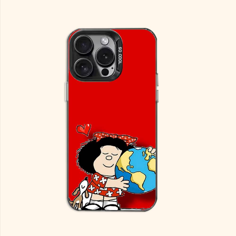 

M-Mafaldaa Cute Character Phone Case For iPhone 17 16e 16 15 14 13 12 11 Pro Max X XR XS MAX Back Cover iPhone14