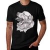 Golden Retriever Dog Portrait Drawing Tshirt Soft Lightweight Cotton Tshirt