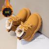 Children's fashion Martin boots Boys' velvet cotton boots 2025 autumn and winter new children's baby short boots Girls' single boots