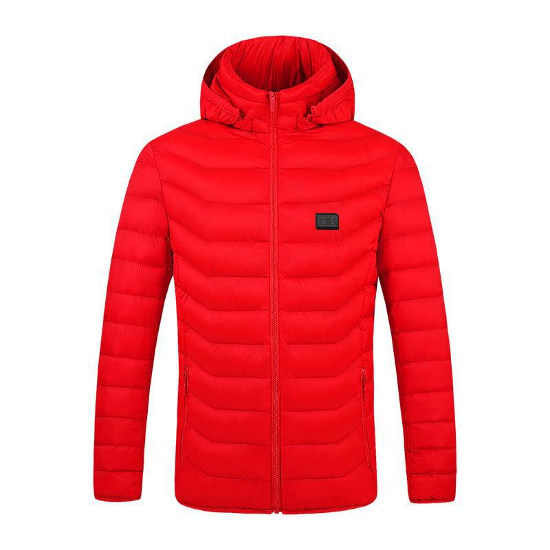 Smart USB Heated Cotton Coat: 21-Zone Temperature-Controlled Winter Warmth