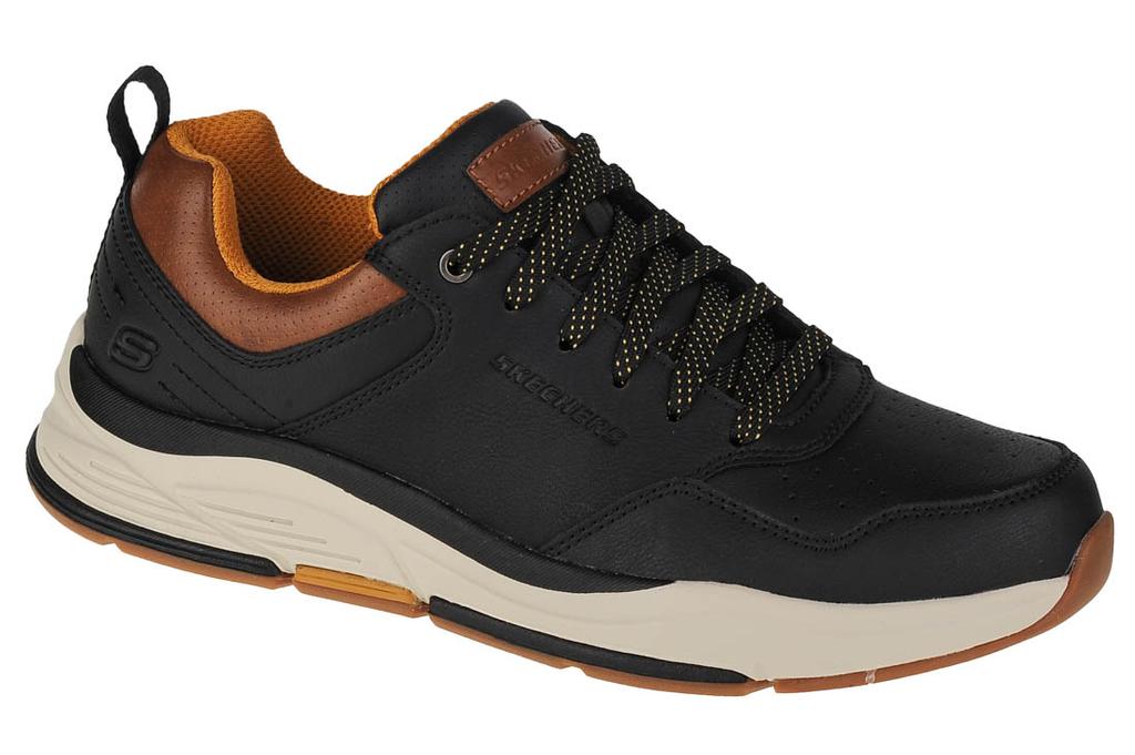 Skechers Benago-Treno, Mens black Sneakers