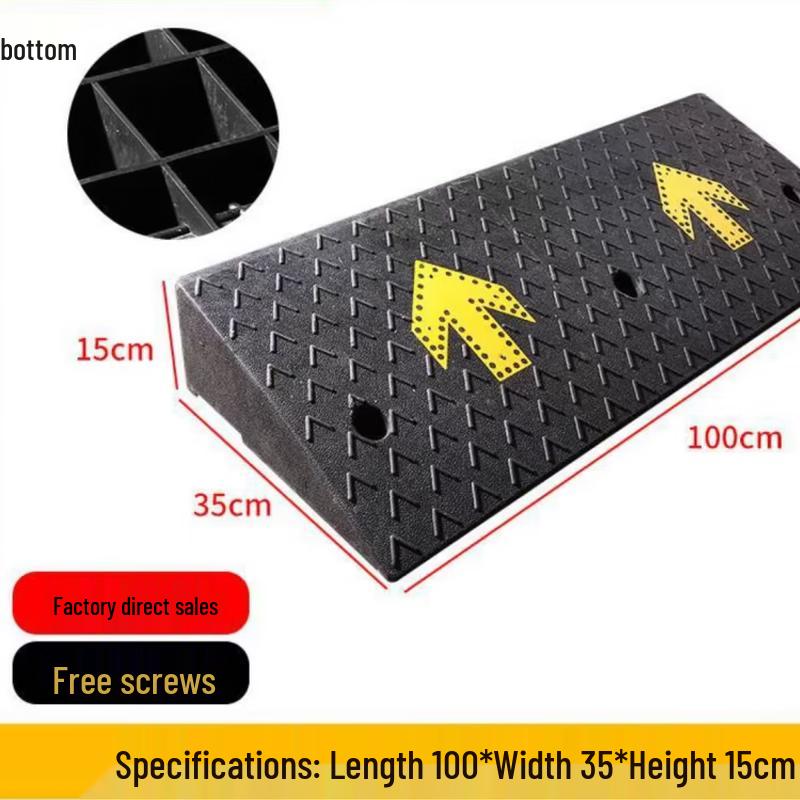 Heavy-Duty Rubber Curb Ramp