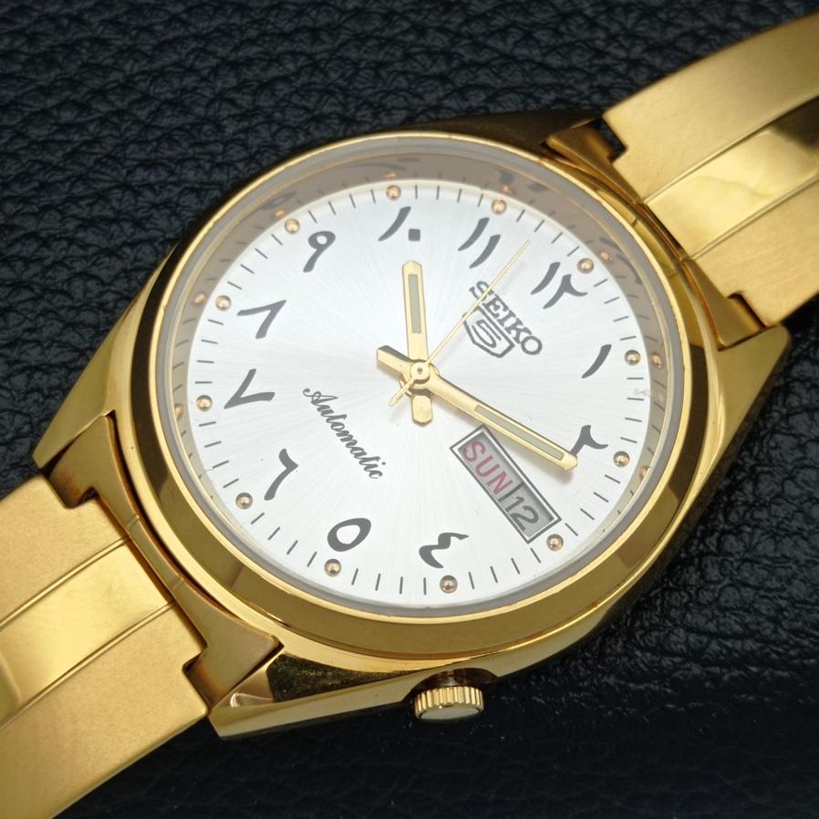 REFURBISHED VINTAGE SEIKO 5 AUTO 6309A JAPAN MENS ARABIC SILVER WATCH a425929-2 RL620a-a425929