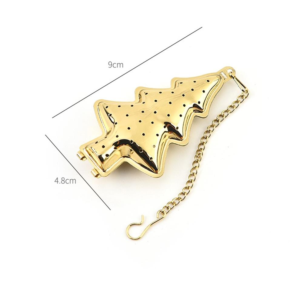 20pcs Stainless Steel Tea Strainer Reusable Christmas Tree Shape Loose Leaf Tea Infuser