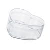 Recipient Acrilic Inimă/Rotund Cutie Acrilică Transparentă Organizator cu Capac Cutii de Depozitare Inimă/Rotunde pentru Bomboane Pastile Unghii Mărgele