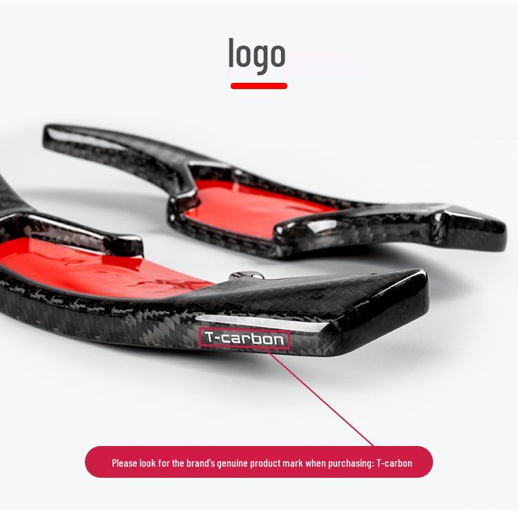 T-Carbon Carbon Fiber Shift Paddles for Ford Mustang 2425 Steering Wheel Extension