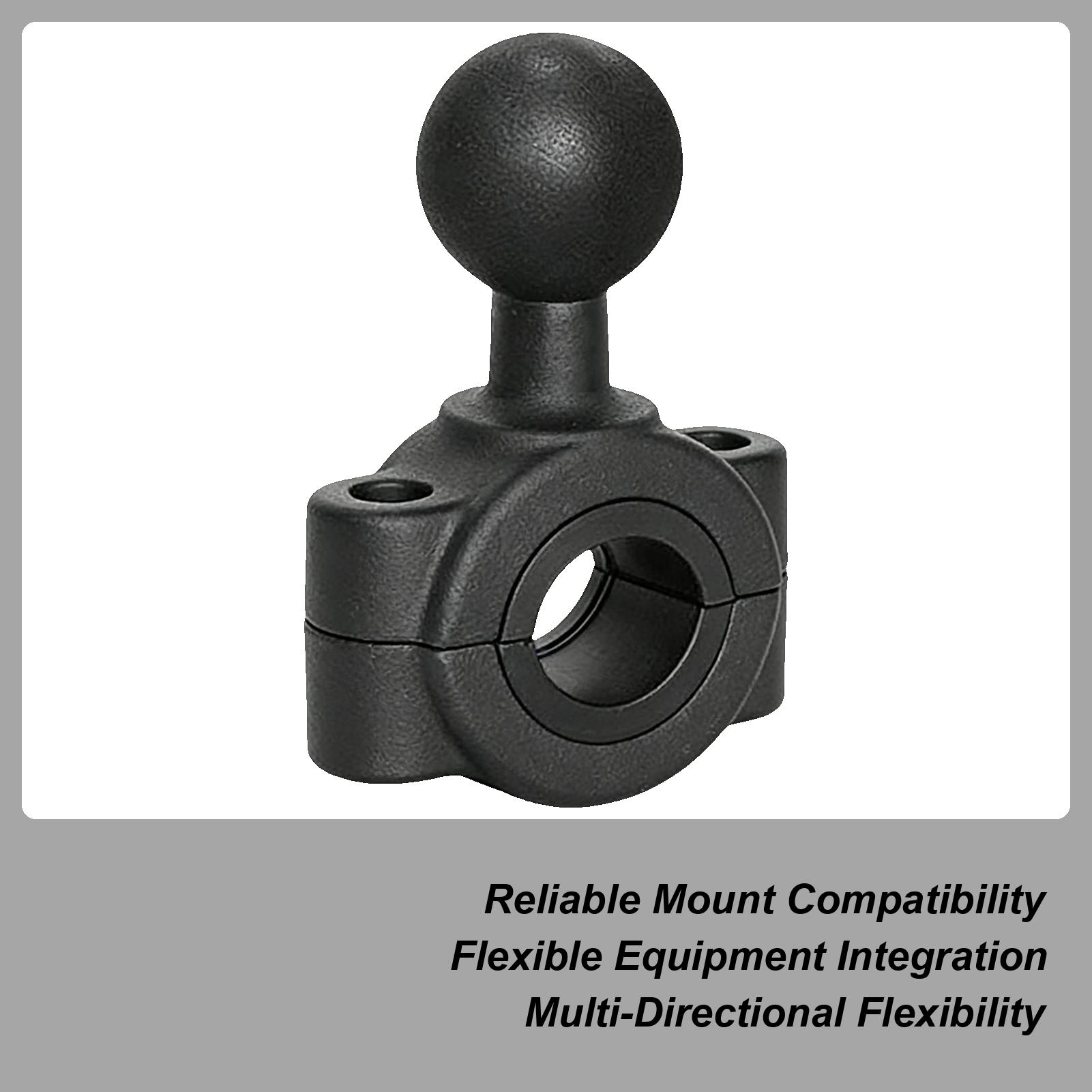 

19-23mm Fixed Ball Head Mount Non-Slip Adjustable Angle Bracket 1 Inch Metal Camera Mount Holder Ring Ball Head Bracket Base China Mainland