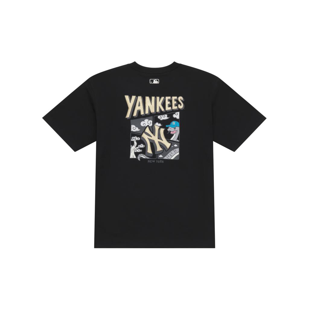 New MLB New York Yankees SS25 T Shirt Unisex Black 3ATSQ0251-50BKS