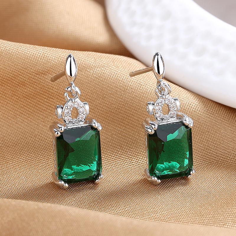 Lindon – boucles d'oreilles en alliage de cuivre et Zircon pour femmes, cadeaux de fête de mariage