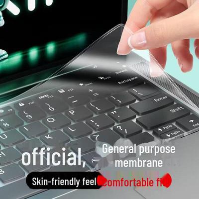 Universal Laptop Keyboard Protector: 13-17 Inch Transparent Dustproof Film