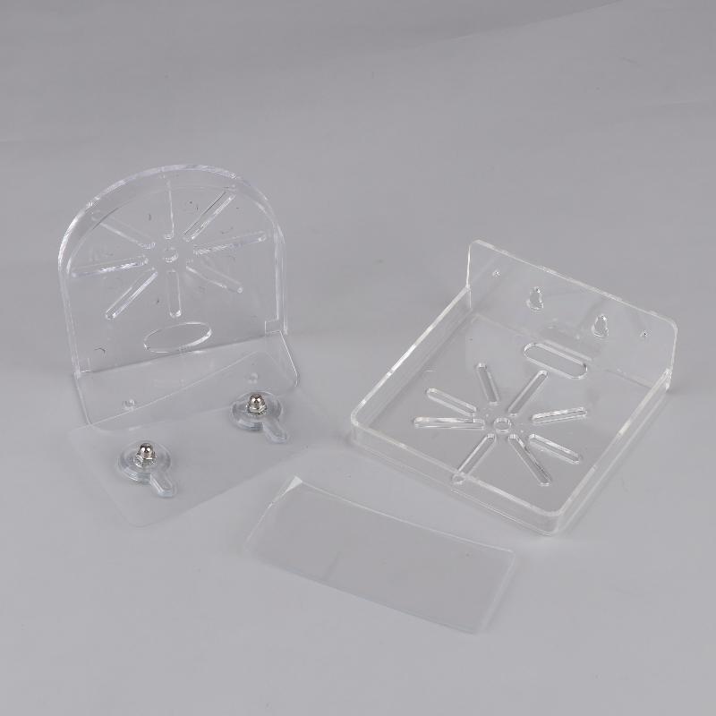 1 Set Mini Security Camera Baby Monitor Small Items Storage Support Holder Stand Acrylic Wall Mount Floating Shelf