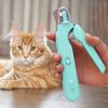2-in-1 Pet Nail Trimmer Stainless Steel Anti Splash Dog Nail Clipper Silent Operation Safety Lock Pet Claw Grooming Pet Care