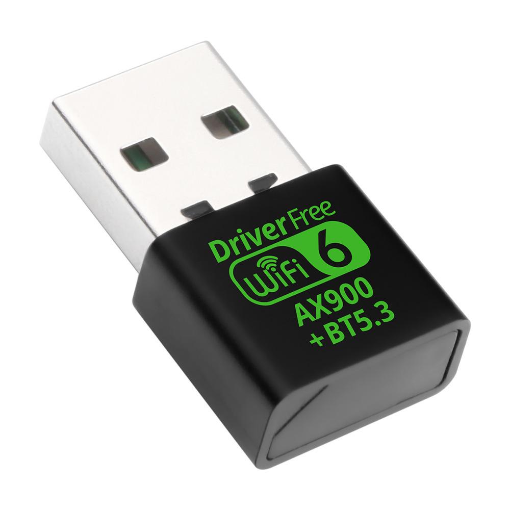 AX900M Wireless Network Card: WiFi 6, Dual-Band 5G, Bluetooth 5.3, Driver-Free Mini Receiver.