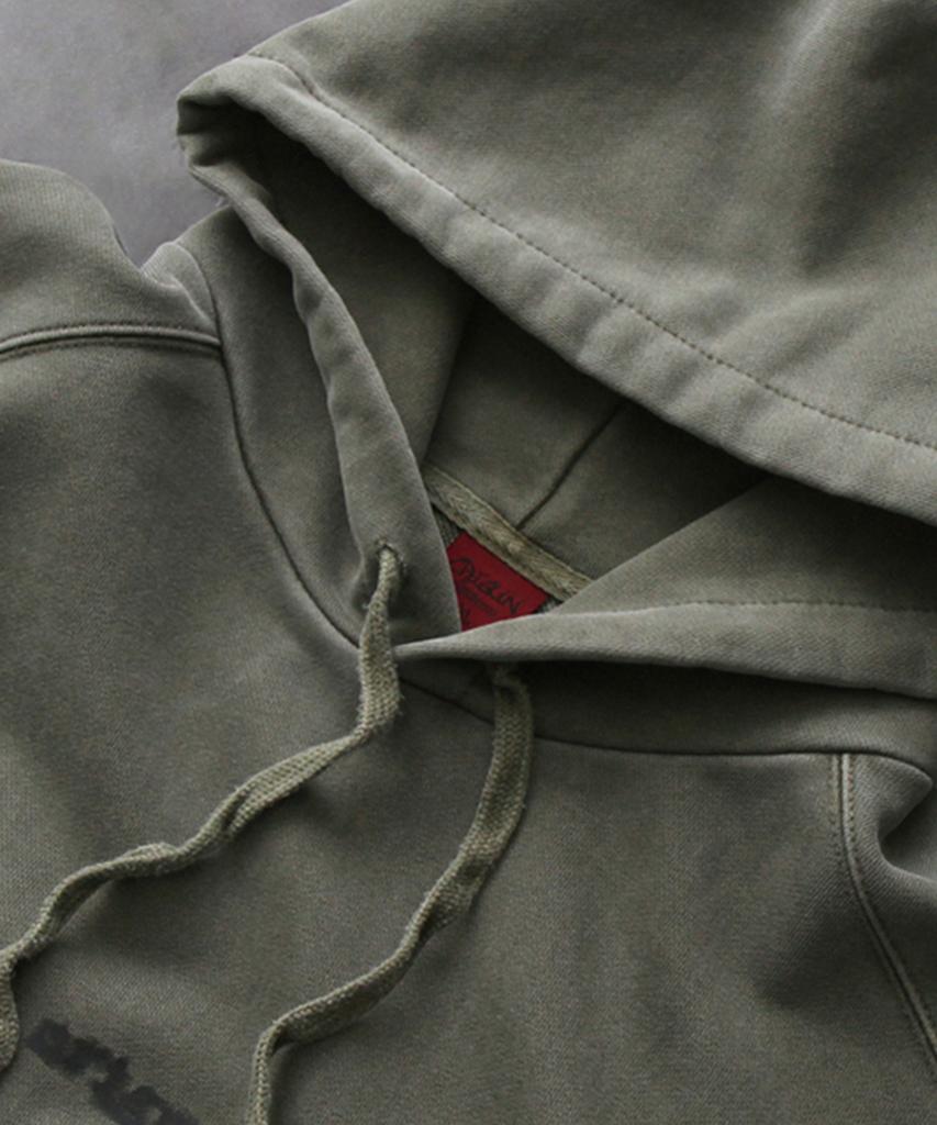 PIGMENT Small Logo Hoodie Khaki