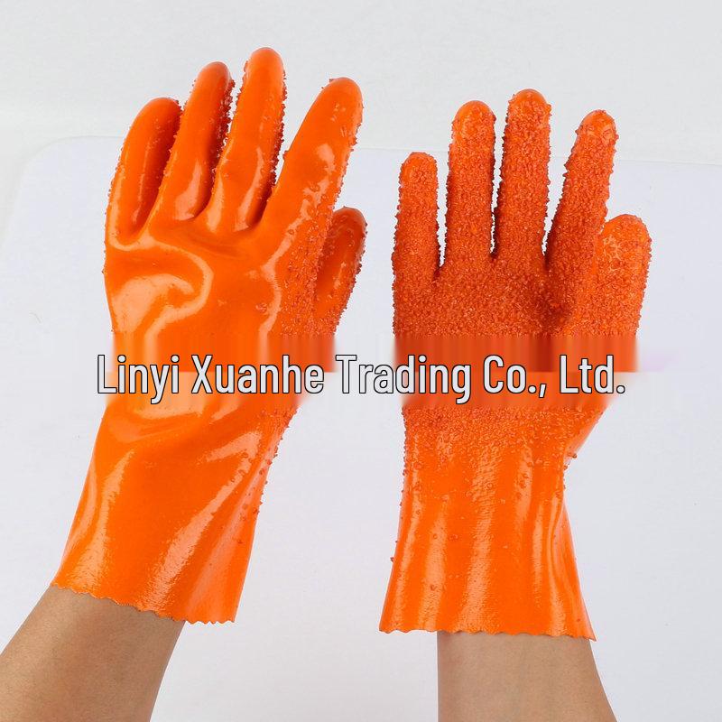 BaoDun 807 Industrial Gloves: Anti-slip, Oil, Wear, Acid & Alkali-Resistant Safety Hand-Dipped Protection.