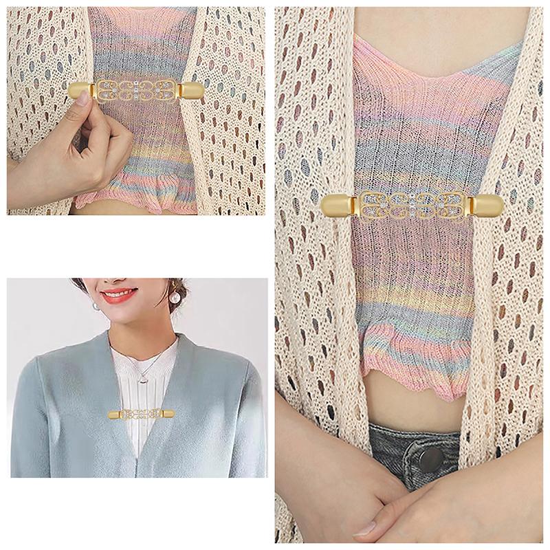 

3 шт. Зажимы для свитера Зажимы для утяжки талии Винтажный зажим для платья Зажим для утяжки спины Зажим для воротника шали-кардигана для утяжки талии платья разноцветный