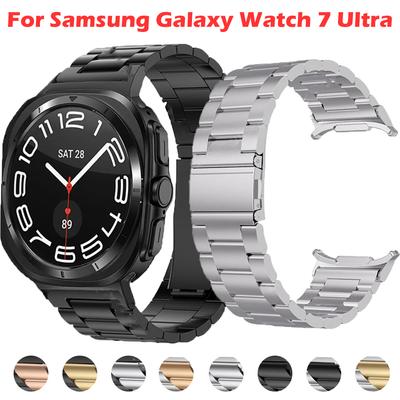 Samsung Galaxy Watch Ultra LTE 47mm için Metal Kordon Samsung Watch 7 44mm 40mm için Paslanmaz Çelik Kordon Bileklik Correa