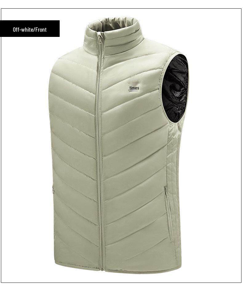 Vyhřívaná vesta se stojáčkem s USB nabíjením pro stálé teplo