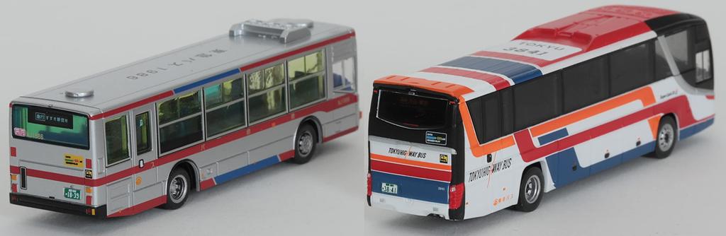 The Bus Tokyu Bus 30th Anniversary Set of 2 Diorama Models Collection (Product Code 317371)