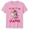 Fa La La La Llama Christmas Holiday Unisexs Unisexs Graphic Tee