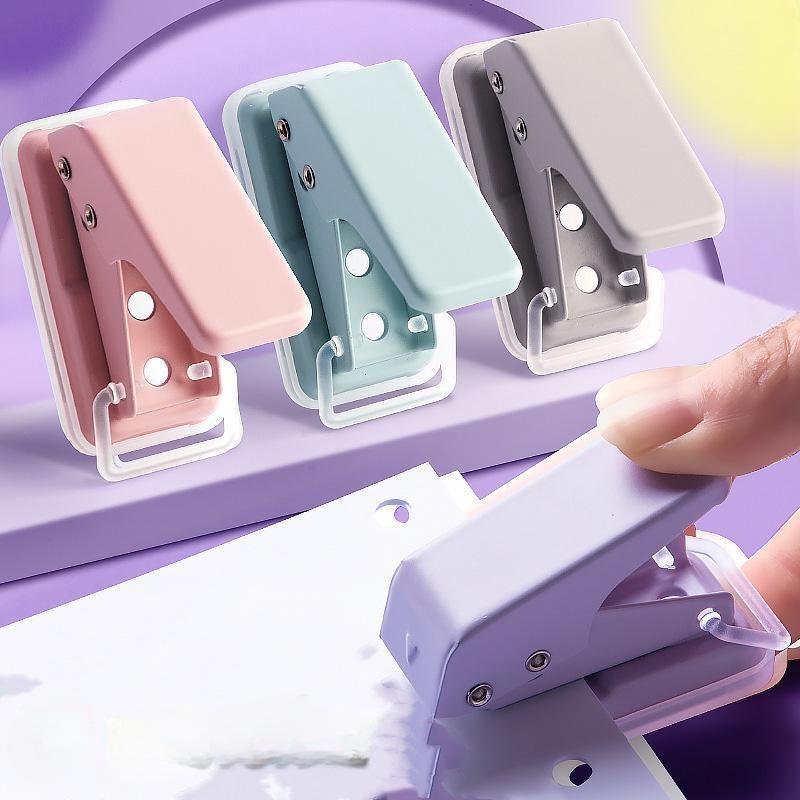 

Мини-дырокол с одним кольцом, круглый дырокол, дырокол для бумаги, дырокол для карт, ручного счета, тетради, школьные и офисные принадлежности