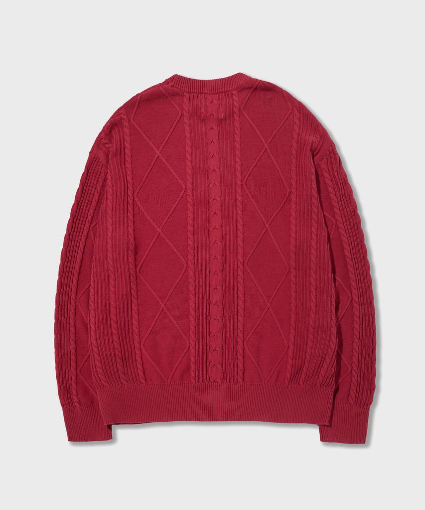 AMFEAST Seaman Washed Cotton Knit Washed Red...