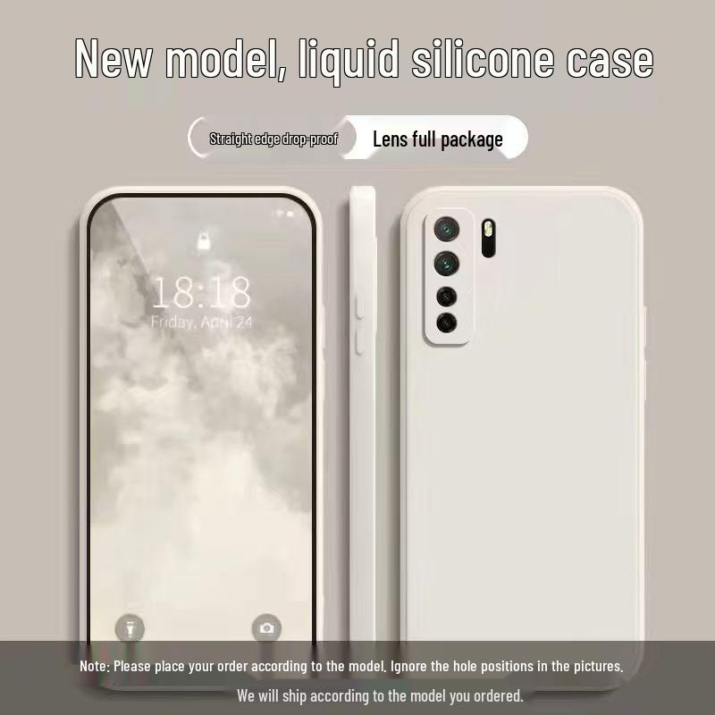 Honor 30s Simple Solid Color Liquid Full Coverage Drop Protection Soft Case - New Model