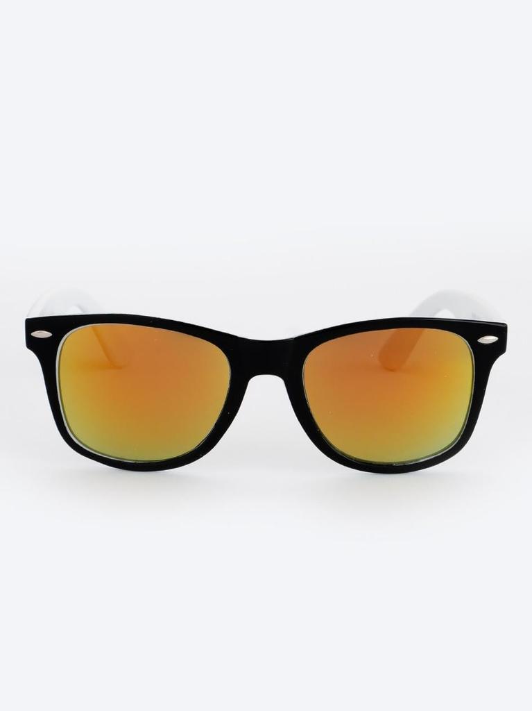 Jigga Wear Name Contrast Sunglasses Black / White / Yellow Uni