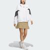 Adidas Vintage Sports Stand Collar Loose Zipper Long Sleeve Jacket Women Jacket White IM7214