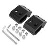 Universal Rail Mount Fit for Packout Tool Box, 2 Pack Space Saving Rail Clip Set, Side Mount Kit Black