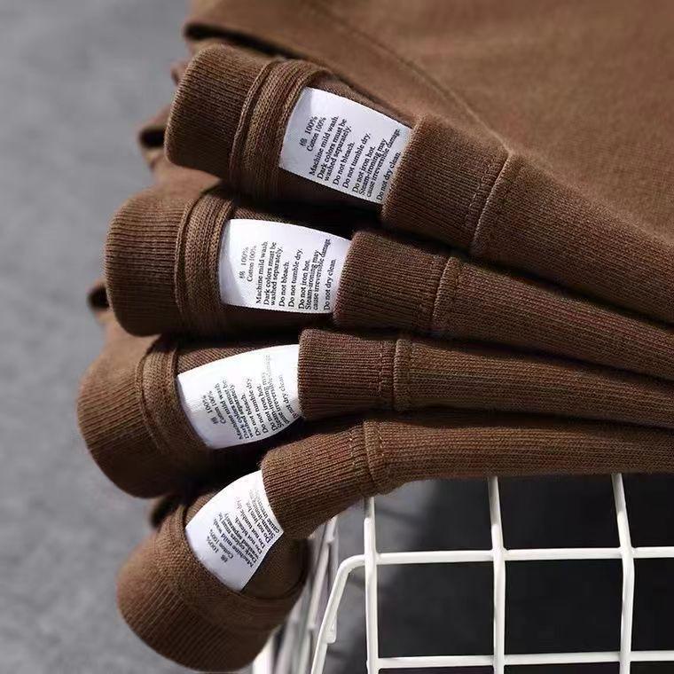 

Футболка унисекс из плотного хлопка с коротким рукавом, однотонная - Летняя коллекция 2024 г. L коричневый