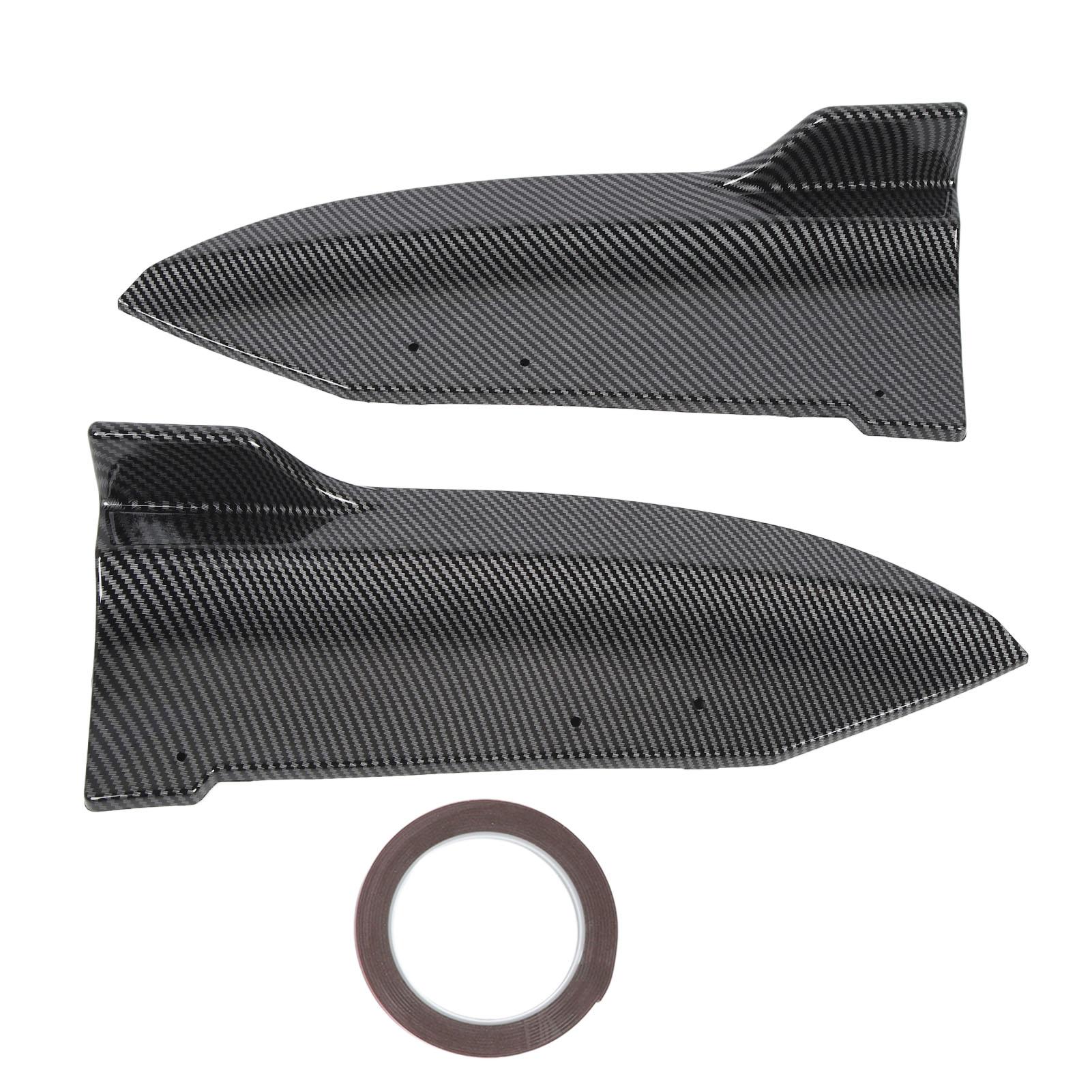 1 Pair Rear Bumper Diffuser Left Right Car Rear Bumper Lip Splitter Protector for X6 G06 M‑Sport 2020 to 2022 Carbon Fiber Style