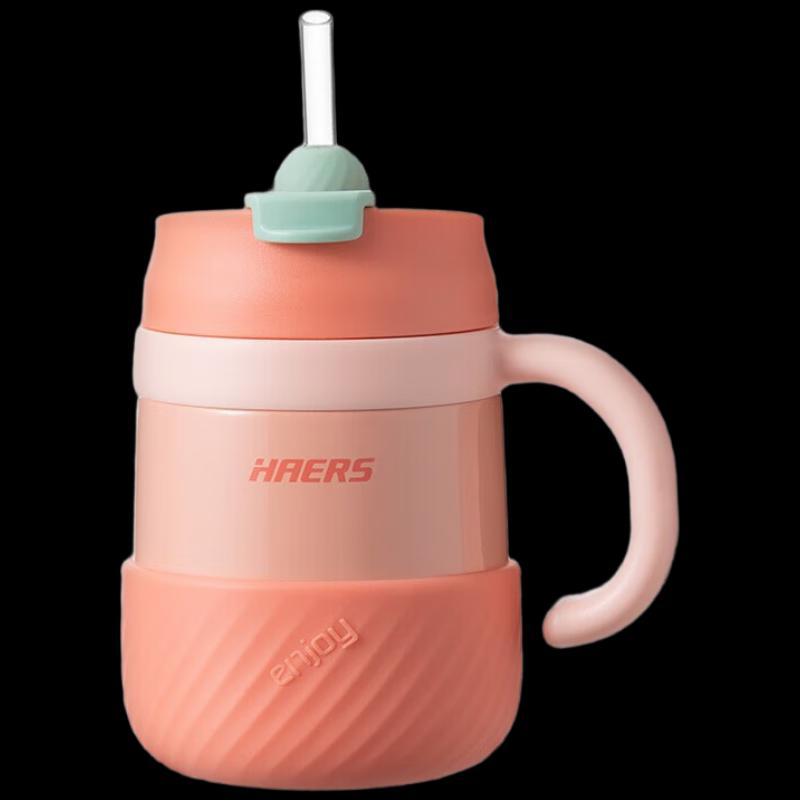 HAERS HM-430-18 316 Stainless Steel Straw Thermos Bottle 430ml