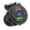 Digital Display Power Adapter Fast Charging Power Supply Portable Vehicle USB Charger  Truck