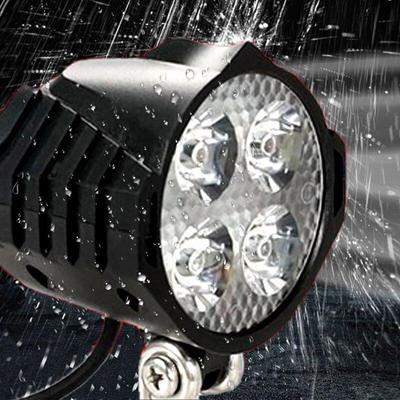E-Bike 12V 24V 36V 48V 60V 72V Elektrisches Fahrrad-Frontlicht, wasserdicht, hochwertiger Scheinwerfer mit Hupe, Fahrradscheinwerfer
