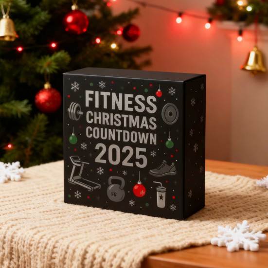 Gym Advent Calendar 2025 24 Days 2D Acrylic Fitness Gear Ornaments Christmas Countdown Calendar Gift