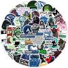 50 Pcs Waterproof Hacker Coding Stickers for Luggage, Guitars, Notebooks